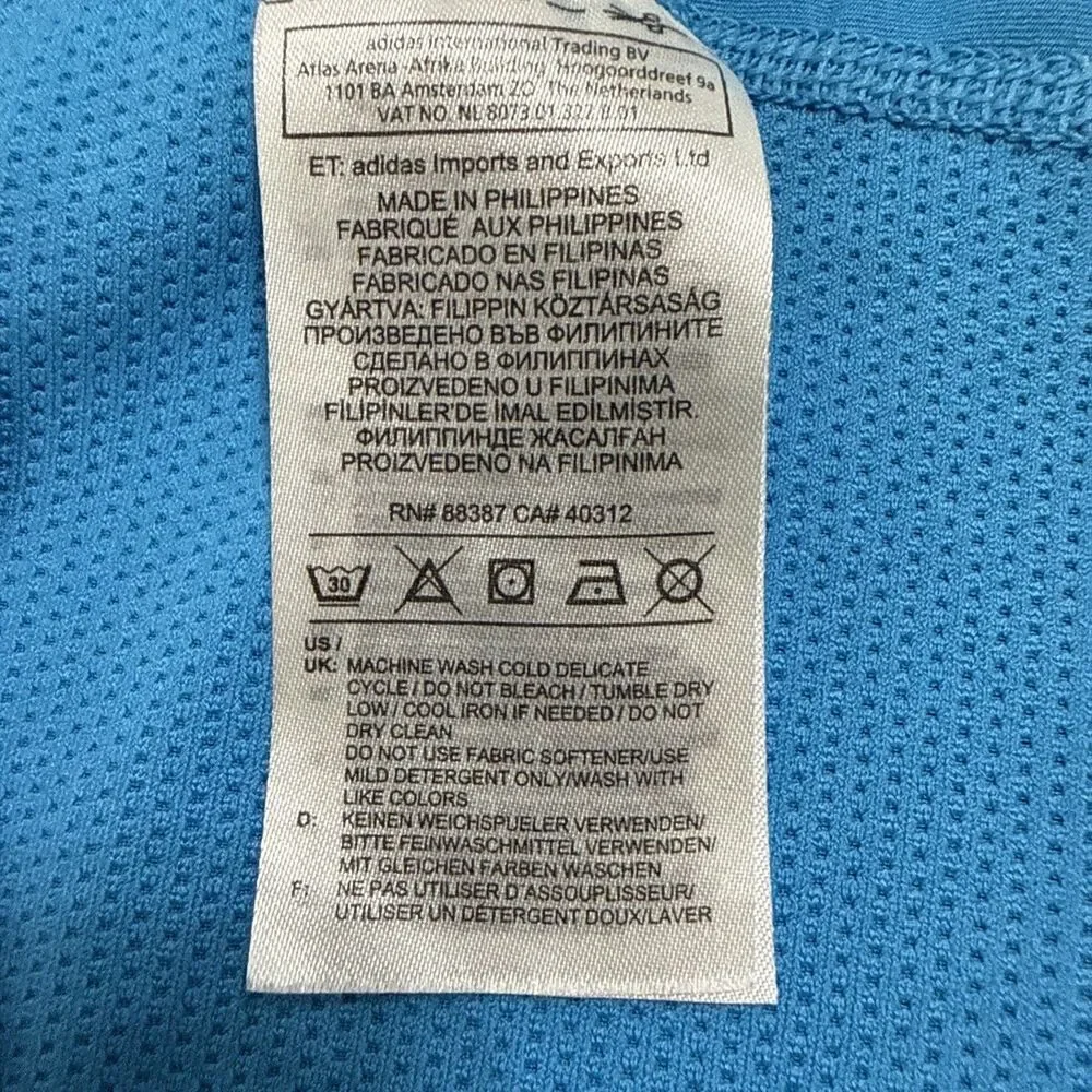 Adidas Shirt Men’s Blue 2XL Alphaskin Climacool Mesh Back Training Workout Tee